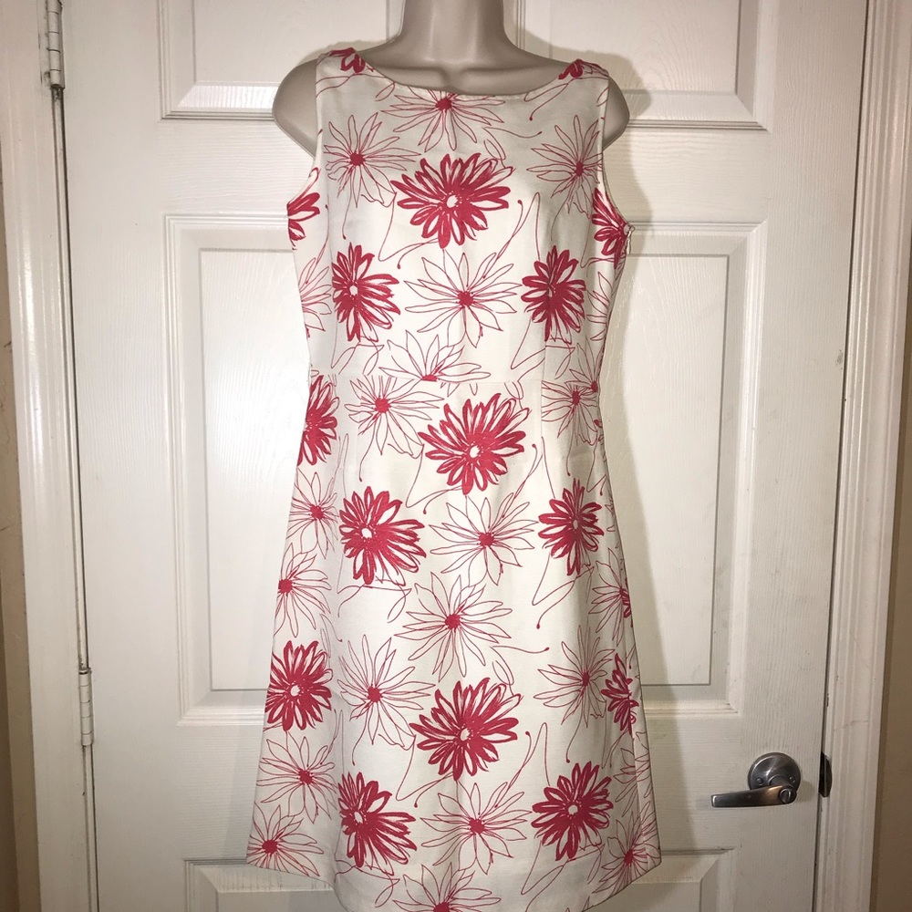 Wanko off white dress with pink flowers